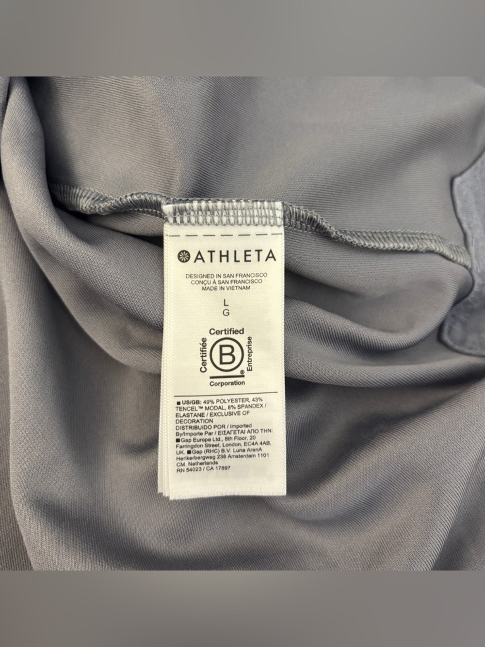 Athleta Coaster Luxe Recover Sweatshirt Slate - Picture 4 of 9